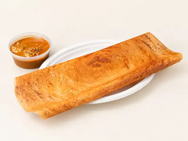 Dosa with chicken curry