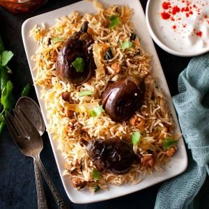 Gutti Vankaya Biryani ( Eggplant Biryani)